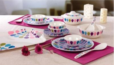 China Heavy Metal Free Melamine Outdoor Dinnerware , Reusable Melamine Dinner Set for sale