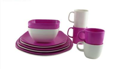 China Non - Toxic Melamine Dinnerware Sets , Solid Color Melamine Dinner Plate Set for sale