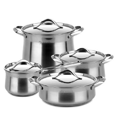 China 410 # Reeksen 0.4mm van Roestvrij staalcookware Efficiency van de Dikte de Hoge Hitte Te koop