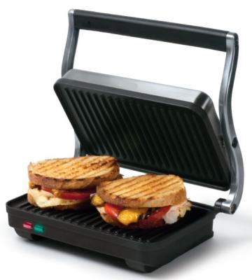 China Ss Housing 2 Slice Panini Grill , Die Cast Aluminum Arms Panini Grill Maker for sale