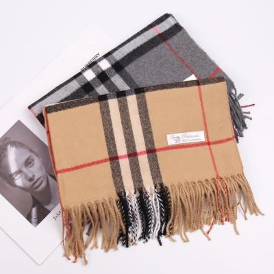 China 2022 New Winter Classic Couples Style Women's Warm Classic High Quality Fashion Scarves Casual Plaid Cashmere Shawl Scarf for sale