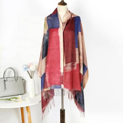 China New Arrived Colorful Print Scarfs And Shawls Stylish/Elegant Hijab Design 2021 Elegant Women Tassel Hijab for sale