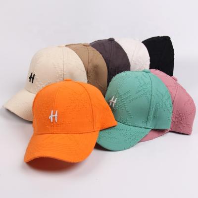 China COMMON New Arrival Women's Sports Hat Metal Buckle Colorful Letter Embroidered Men's Baseball Caps for sale