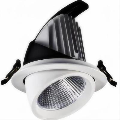 China Warehouse LED Gimbal Down Light antiglare lights dimmable New Product Hotel Wall Washer Adjustable Recessed Cob Led Downlight for sale