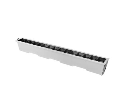 China Warehouse Recessed Linear Spot Lights cutsize 405*37mm 15*2W antiglare shopmall lights dimmable for sale