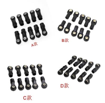 China 10pcs M4 Remote Control Cars 10pcs Main Linkage Rod Ends Balls Plastic Ball Link Joint For SCX10 TRX-4 1/10 RC Crawler Car Toys Parts Accessories for sale