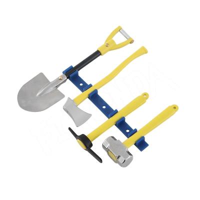 China High Quality Yellow and Simulation Tool Pickaxe Ax Hammer Shovel Metal Decoration Simulation for 1/10 RC Car TRX4 SCX10 D90 Fixed Frame Random Color for sale