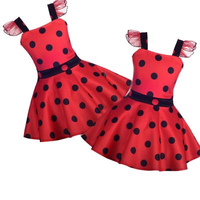 China Carnival Breathable Ladybug Little Princess Dress Birthday Party Animal Costumes For Kids Halloween Girl Dress Up Costumes for sale