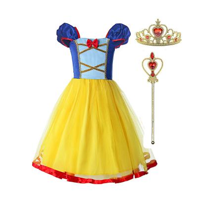 China Breathable Snow White Sleeveless Cosplay Dress Dress Carnival Halloween TV Party and Movie Costume Girls for sale