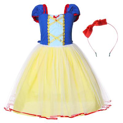 China 2021 Breathable Snow White Sleeveless Dress Baby Cosplay Dress Carnival Halloween TV Party and Movie Costume Girls for sale