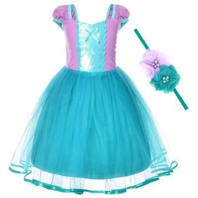 China New Fashion Breathable Belle Fancy Dresses Beauty And Blue The Beast Kids Girls Mickey Fairy Dress Elsa Anna Princess Snow White Frock for sale