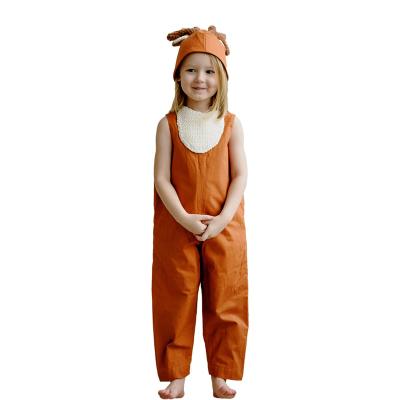 China Wholesale Breathable Animal Style Kids Cosplay Cute Reindeer Costume Dress For Girls Elegant Christmas Costume for sale