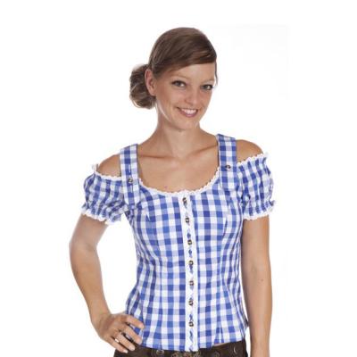 China Women Breathable Blouse Traditional Bavarian German Shirt Carmen For Oktoberfest Carnival Halloween for sale