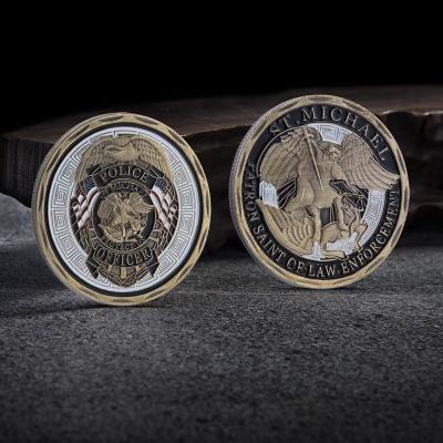 China USA Swordsman Michael Commemorative Coins USA Arkhangel Metal Challenge Coins Wholesale for sale