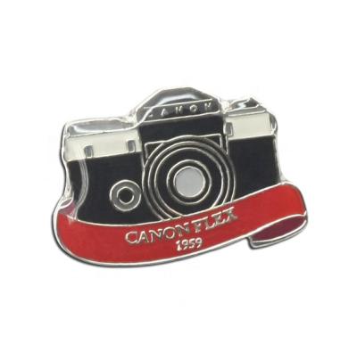 China High Quality Soft Lapel Pin Custom Metal Camera South America Enamel Badge for sale