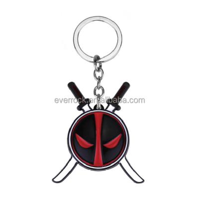 China Promotion / Metal Pool Key Chain Swimming Pool Logo Red Enamel Key Death Ring Popular Souvenir/Collectible Comics for sale