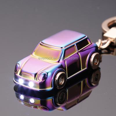 China Promotion/souvenir/souvenir wholesale luxury collection metal car key chain LED lights car shape key chain for sale