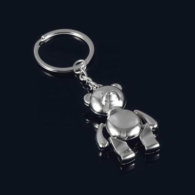 China Promotion/Souvenir/Collection in Wholesale Movable Shiny Popular Metal Bear Mini Teddy Bear Key Chain Key Chain for sale