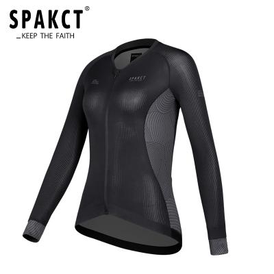 China SPAKCT Breathable Winter Women Cycling Tank Top Long Sleeve Windproof Winter Cycling Clothing Sleeve Long Tank Top Wear for sale