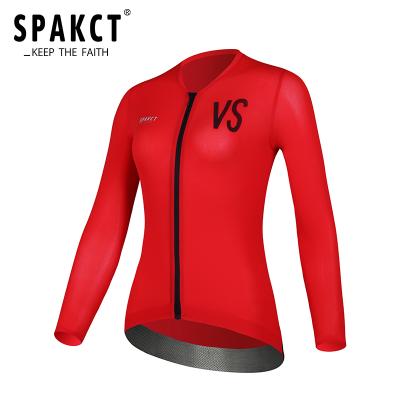 China SPAKCT Breathable Women Cycling Long Sleeve Mtb Winter Tank Top Cycling Wear Reflective Windproof Coat Tank Top for sale