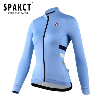 China SPAKCT Breathable Women Cycling Long Sleeve Tank Top Winter Climbing Reflective Windproof Coat Tank Top Mtb Cycling Wear for sale