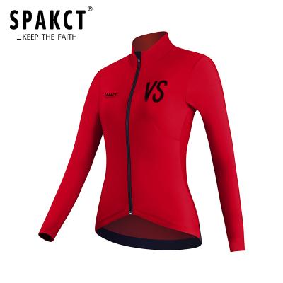 China SPAKCT Breathable Women Cycling Winter Fabric Cycling Wear Mtb Fleece Riding Jackets Warm Windproof Coat Reflective Jacket for sale