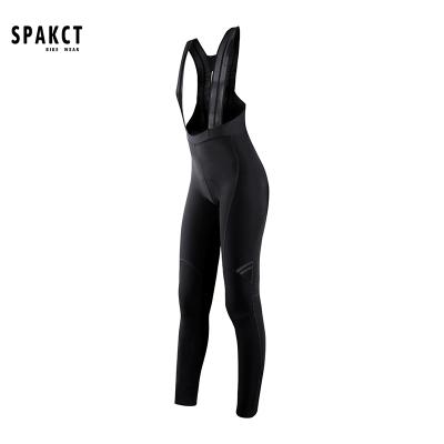 China SPAKCT Breathable Winter Women Cycling Long Culotte Bib Pants Long Haul Padded Thermal Pants Fleece MTB Road Bike Woman Bicycle Clothing for sale