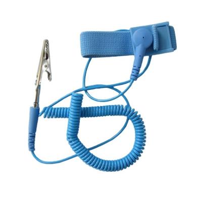 China Cleanroom PVC Adjustable Blue Anti-Static Hand Strap for Cleanroom for sale