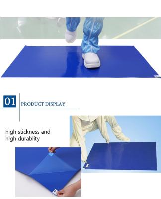 China To Remove Dust For Clean Room / Workshop Dust Remover Sticky PE Mats Disposable Sticky Mats 18