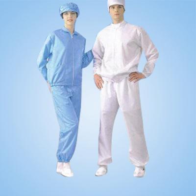 China Cover all hot sale esd cleanroom shirt antistatic uniform for electrics for sale