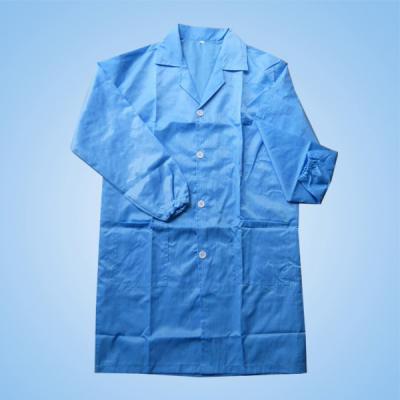 China Anti Static Work Cloths Clean Room Shirt ESD Garment Anti Static Lab Coats for sale