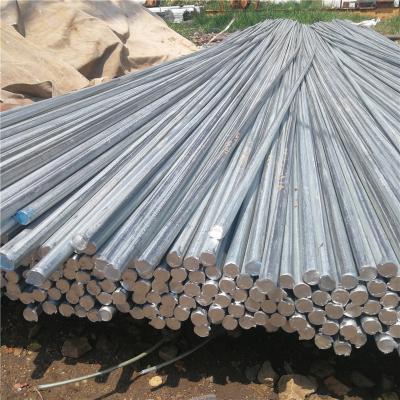 China Q235 Q345 Barras de aço galvanizadas redondas 10 mm 25 mm resistentes ao desgaste Engenharia Mecânica à venda