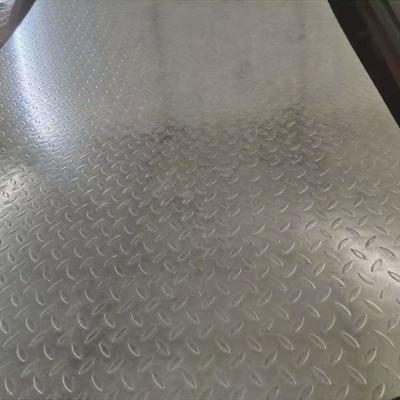 China Diamond Embossed Gi Chequered Plate Q195 Q235 Q345 1mm 3mm Antiskid Decoration for sale