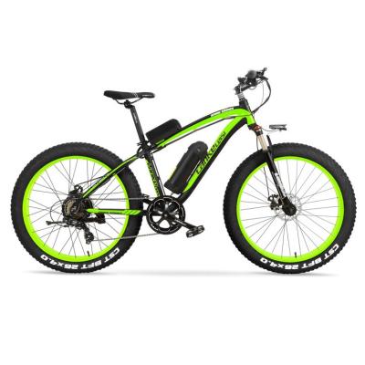 China Aluminum Alloy 7-Speed 1000W Electric Bike 26 Inch Fat Tire Electric Bicycle 48V Aluminium Alloy Frame ebike Adult hybrid bike for sale