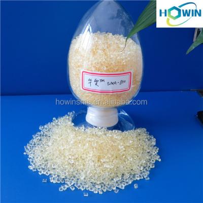 China High Purity SMA terpolymer yellow granules for ABS/AS/ASA/PC/PA/PBT toughening agent for sale