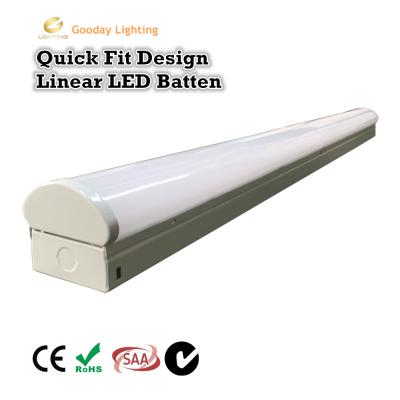 China Stairs Timeless Design LED Slim Batten Light Fixture With Emergency Power Pack for sale