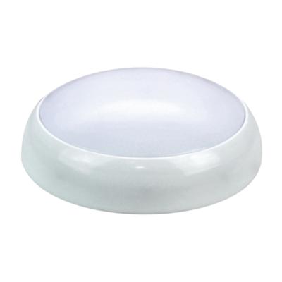 China 15w Stairwell Led Bulkhead 3CCT Switchable Round Led Gear Tray Light Plastic Ceiling Led Bulkhead Light for sale