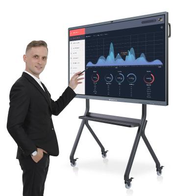 China Education.Training. Conference Digital Board Electronic Whiteboard With Camera And Microphone 75 Inch TV Interactive Touch Screen for sale