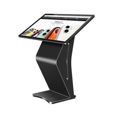 China Outdoor Advertising 43 Inch Floor POS Touch Screen Interactive All In One PC LCD Touch Screen Digital Kiosk For Hotel/Lobby/Bank/Mall for sale