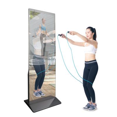 China Smart Mirror Fitness Workout Magic Mirror 70 Inch 55