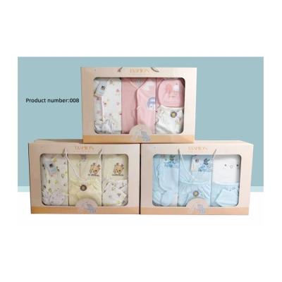 China Wholesale Breathable Luxury Clothing Gift Packaging Paper Boxes With Window For Newborn Baby Kids Boy Clothes Shirt Socks Cover Bibs Set for sale