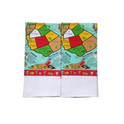 China Sustainable Wholesale cheap washable cotton tea towels and kitchen towels for sale