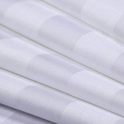 China Breathable Fabric Wholesale Cotton 40 Bedding Hospital Hotel White Sateen 1cm 3cm Ordered Finished Goods for sale