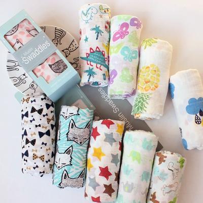 China high quality 100% cotton print baby wrap blanket sheet wash blanket 115*115CM for sale