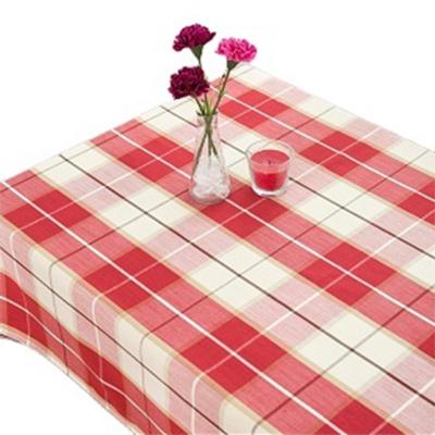 China Good Quality Simple All Over Fancy Canvas Waterproof Tartan Dinner Party Printing Cotton Picnic Tablecloth Digital Printing Table Cloth for sale