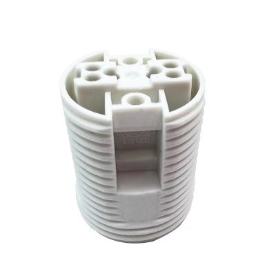 China Screw Lamp Accessories For Ceiling Light Pendant Bulb Holder With Ring Base E27 Socket Plastic Screw Lamp Holder for sale