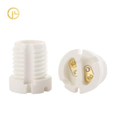 China White Waterproof Screw Socket E17 Pse Certification Spray 1A 250V Rating Ceramic Lamp Holders Lamp Bases for sale