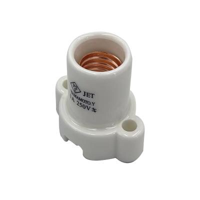 China E17 Screw Lamp Holder Porcelain Ceramic Socket For Ceiling Light Wall Lamp Fittings for sale