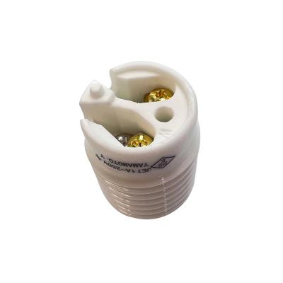 China High quality ceramic E17 screw socket PSE certification lamp base for e17 lamp holder for sale