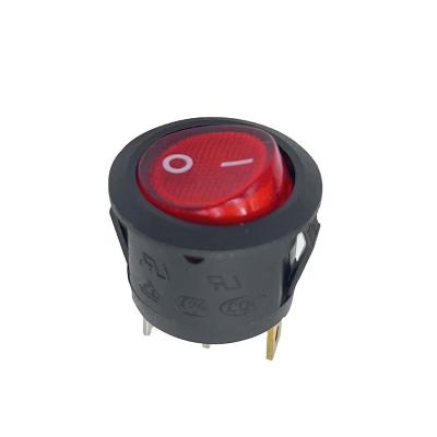 China Round OFF-ON 10A 125V Lighting Fixture Switch 3PIN 3 Position Push Button Switches On Switch for sale